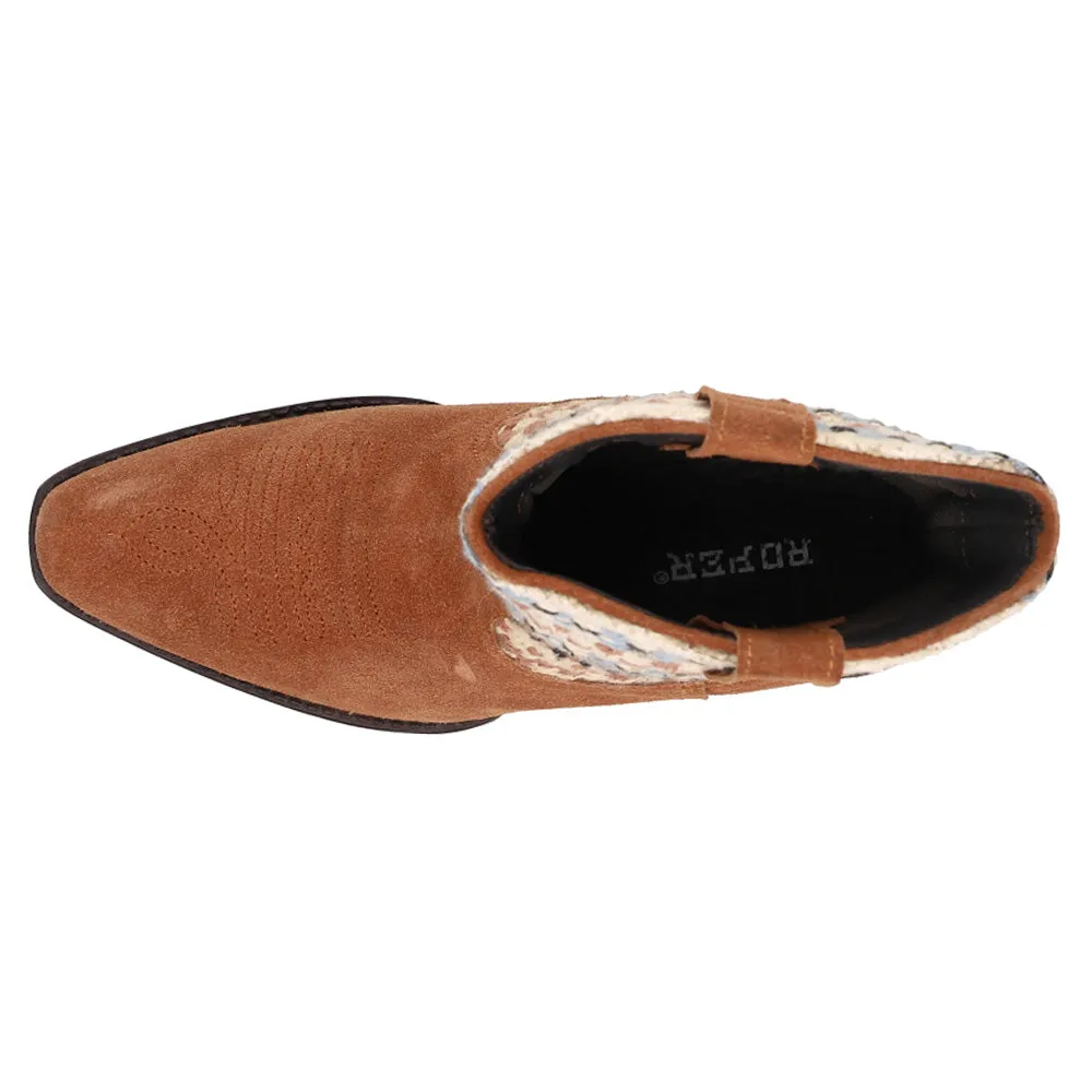 Dusty Snip Toe Embroidered Cowboy Booties Osb Boots