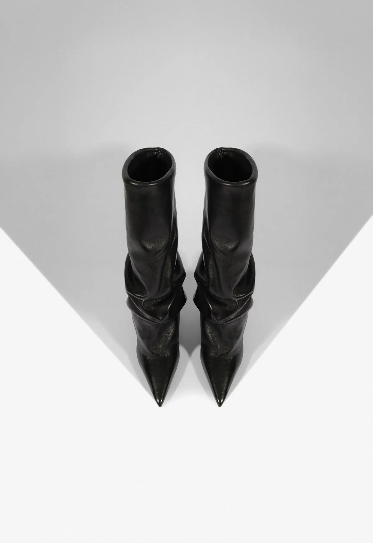 Mikki Cloak Leather Bootie Motorcycle Boots Boots