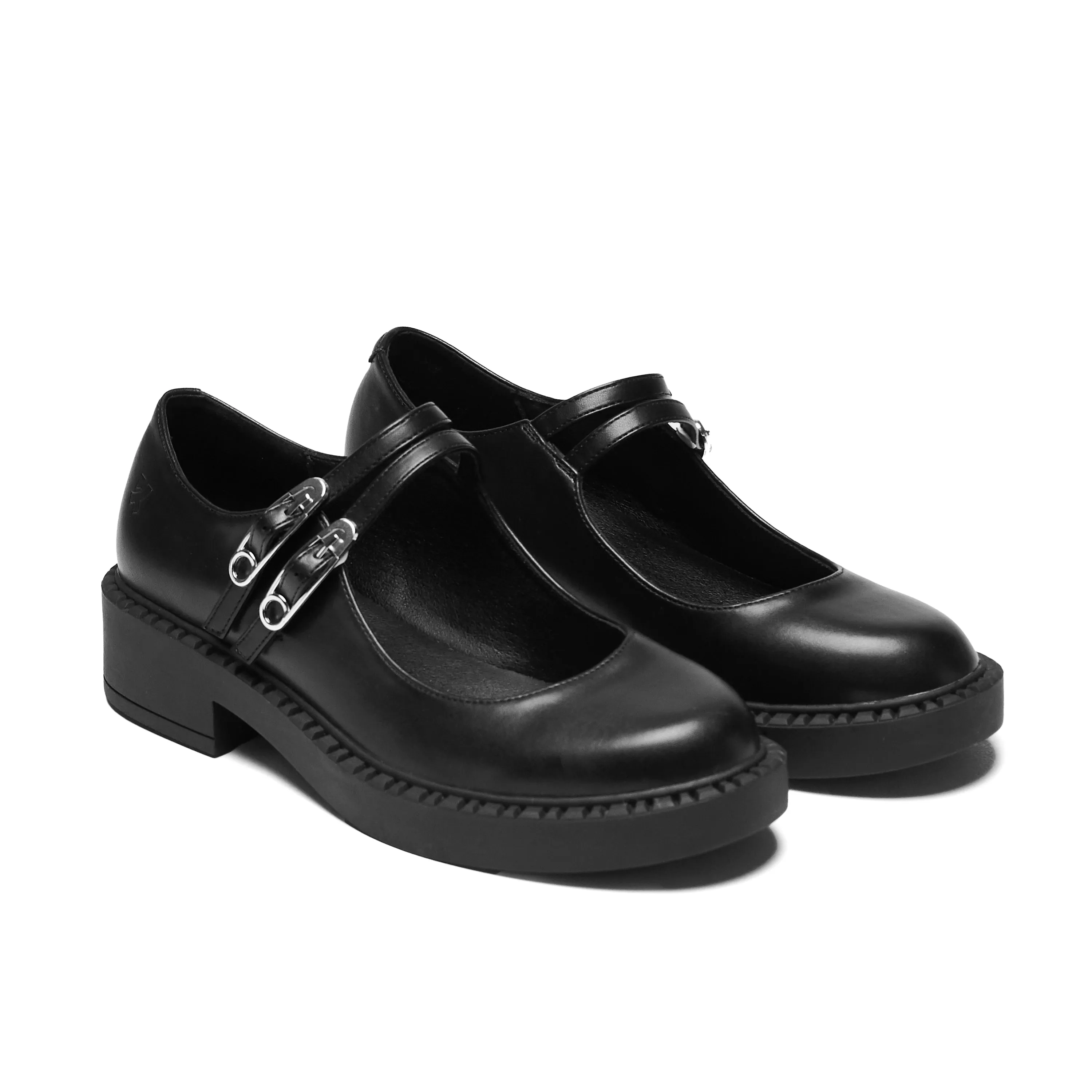 Vagar Safety Pin Tale Mary Janes Athletic Flat Shoes