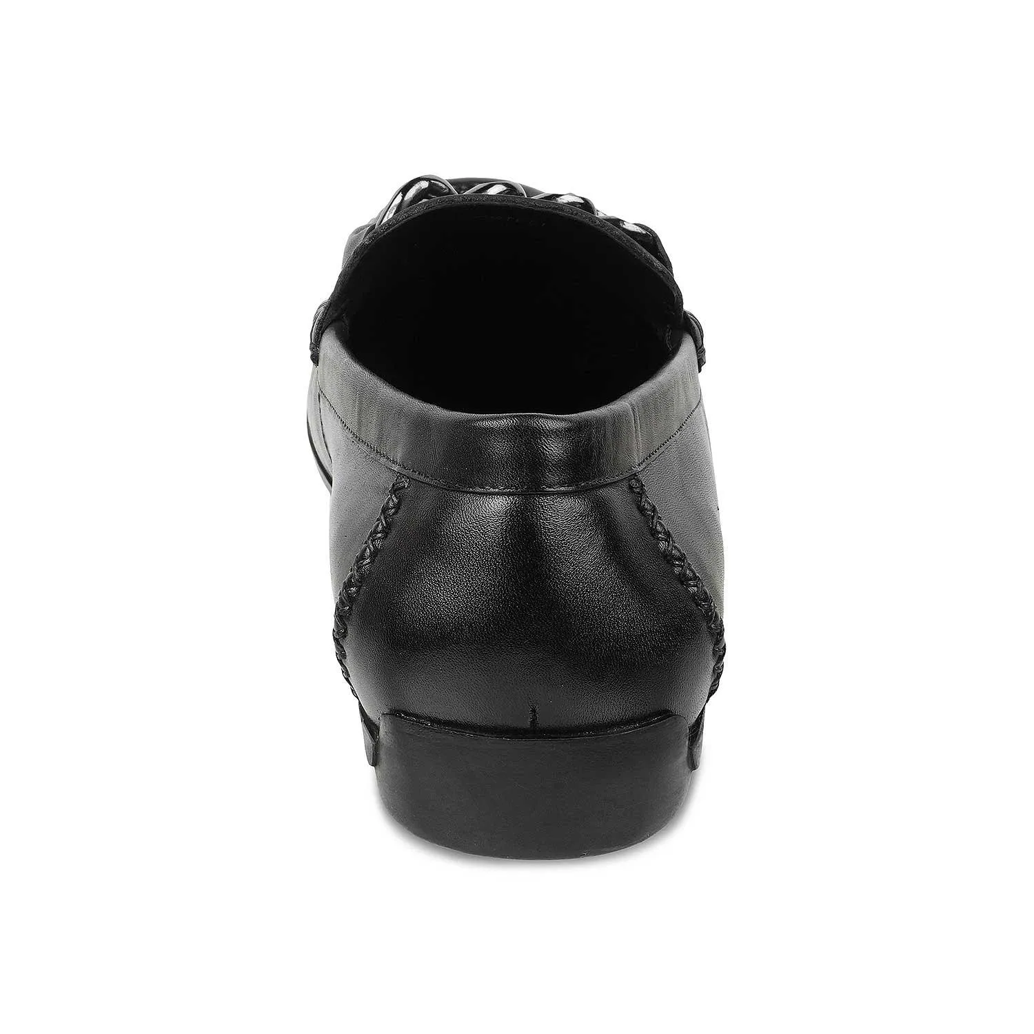 The Csteal Black Men's Leather Driving Loafers Tresmode Suede Loafers Casual