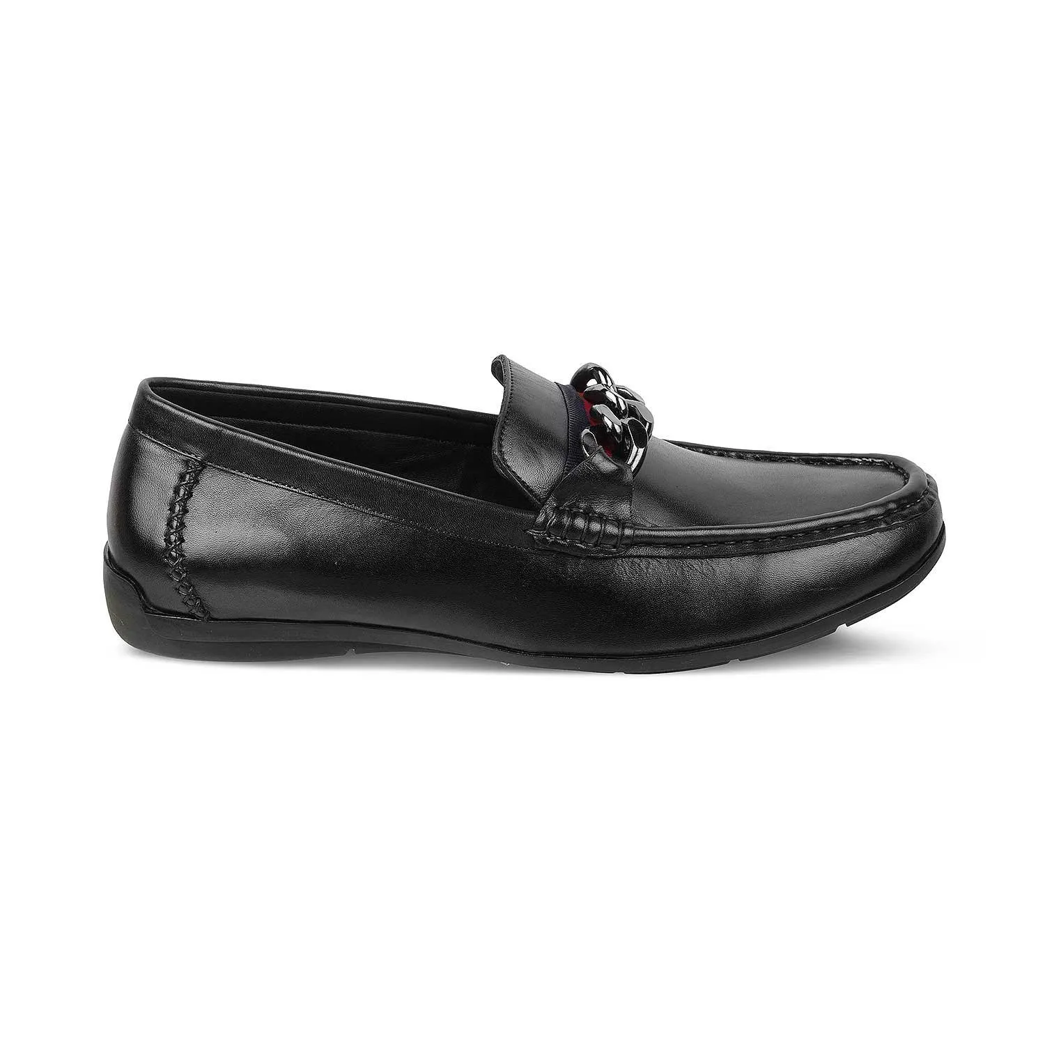 Buy Loafers Online The Csteal Black Men's Leather Driving Loafers Tresmode