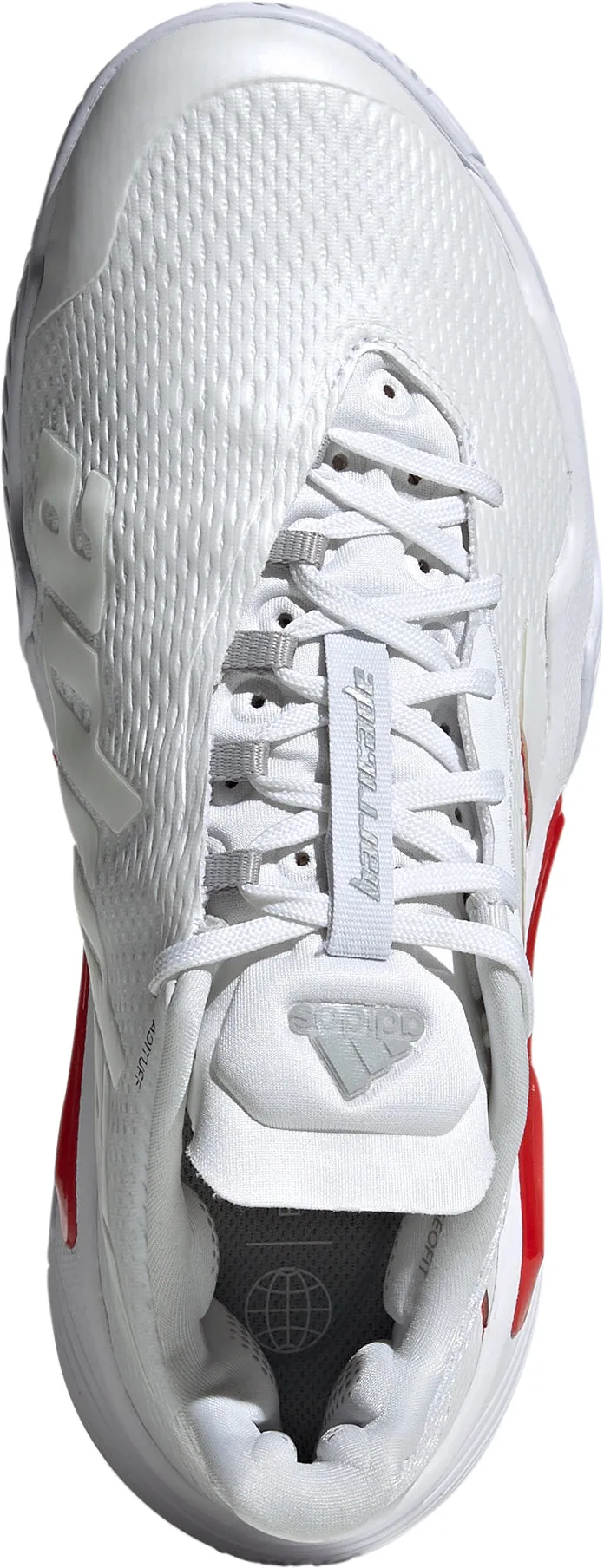 adidas Barricade Womens Tennis Shoes - White Michigan Tennis Shoes