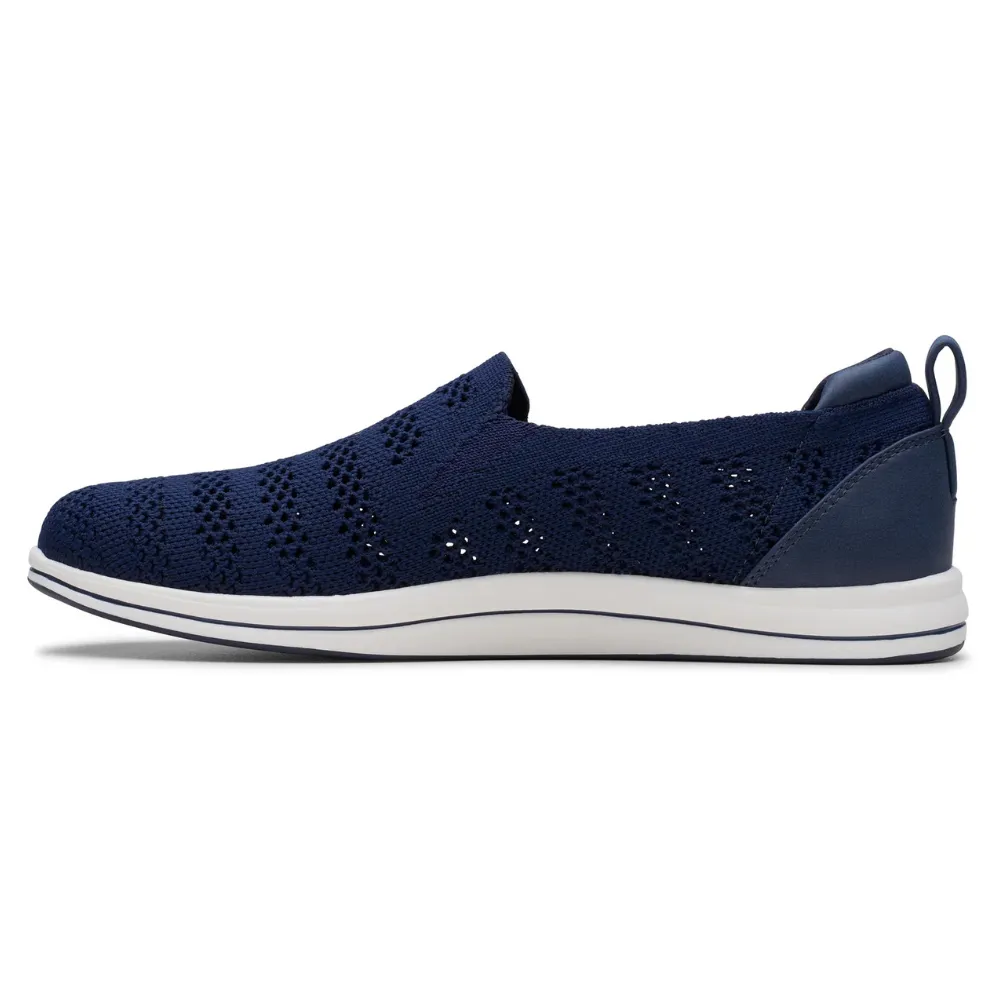 Clarks Breezey Izzy Navy Slip-On Shoe (Women's)