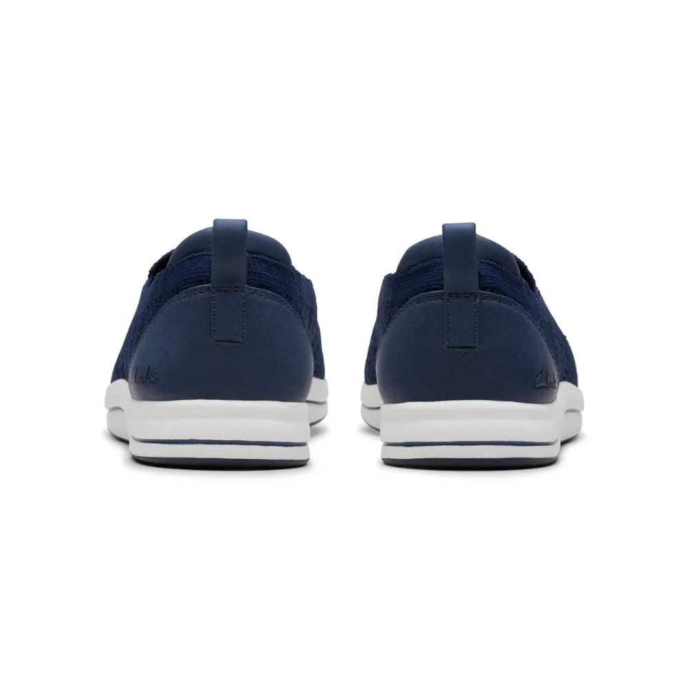 Clarks Breezey Izzy Navy Slip-On Shoe (Women's)