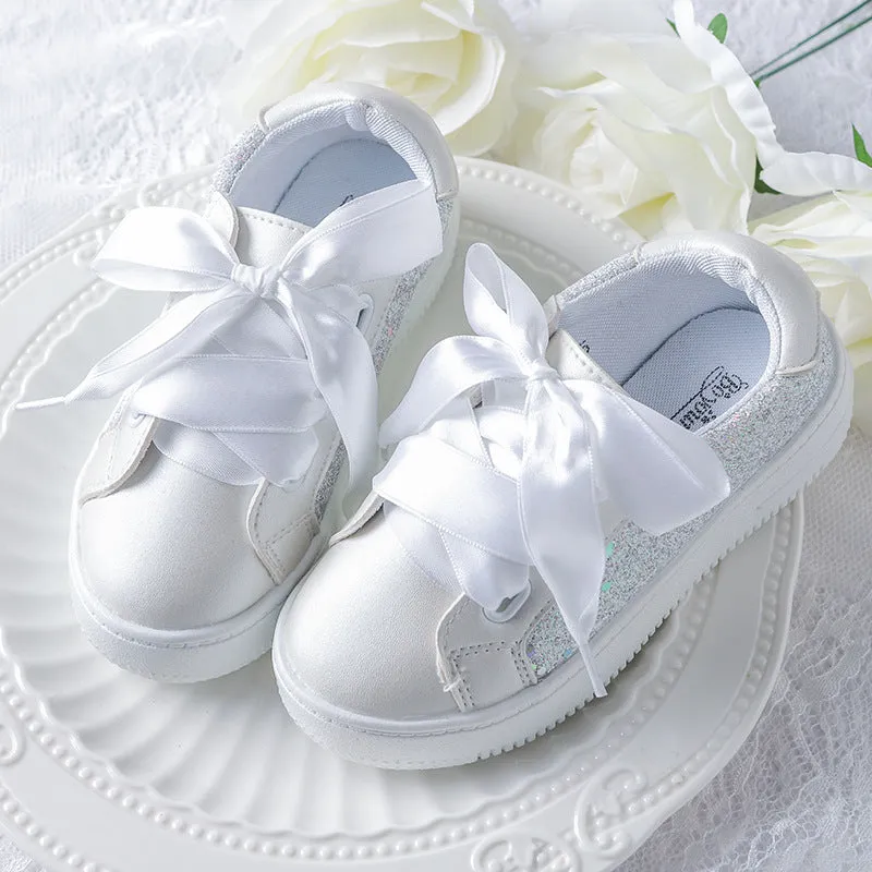 House Shoes For Flat Feet Girls Sequined Flat Soft Princess Shoes