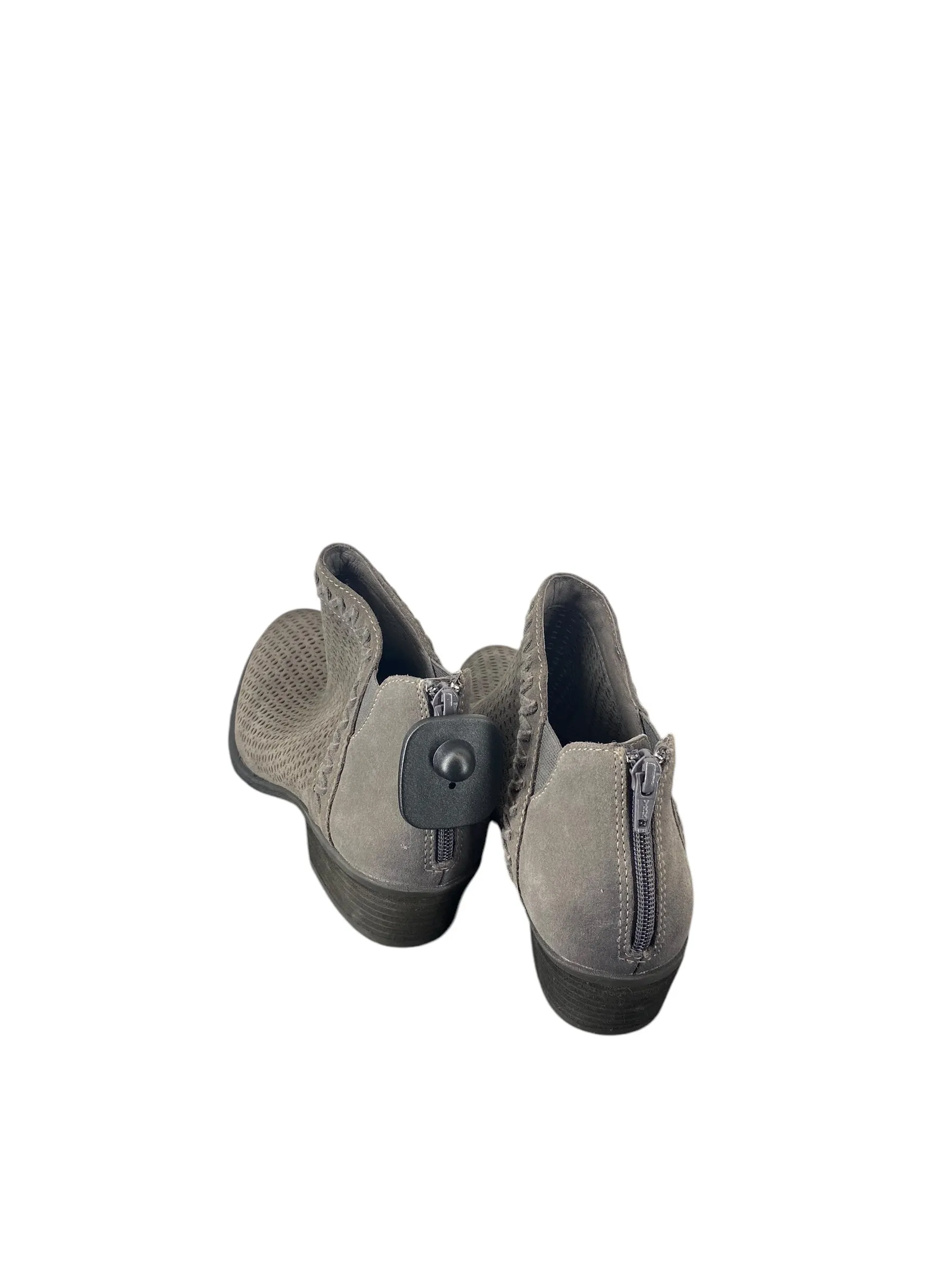 Ankle Boots Work Outfit Boots Ankle Heels By Earth In Grey, Size: 16w