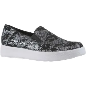 Munro Women's Lennox Slip-On Sneaker - Black Snake Print Suede Slip On Fur Lined Shoes
