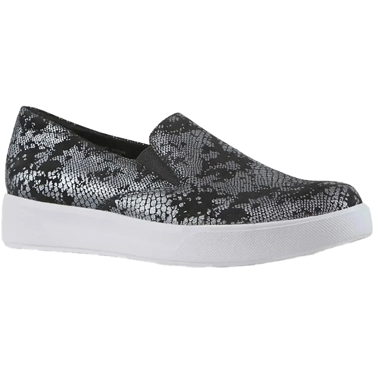 Shoes That Slip On Munro Women's Lennox Slip-On Sneaker - Black Snake Print Suede