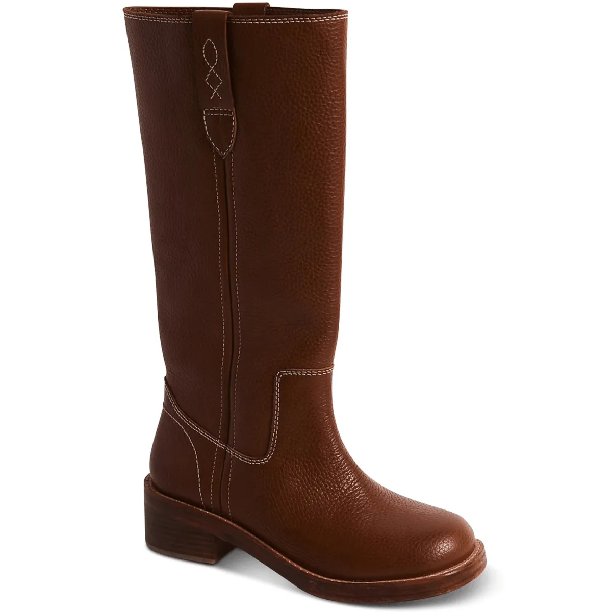 Free People Women's Blaze Pull-On Boots Vintage Tan Leather Nautica Boots