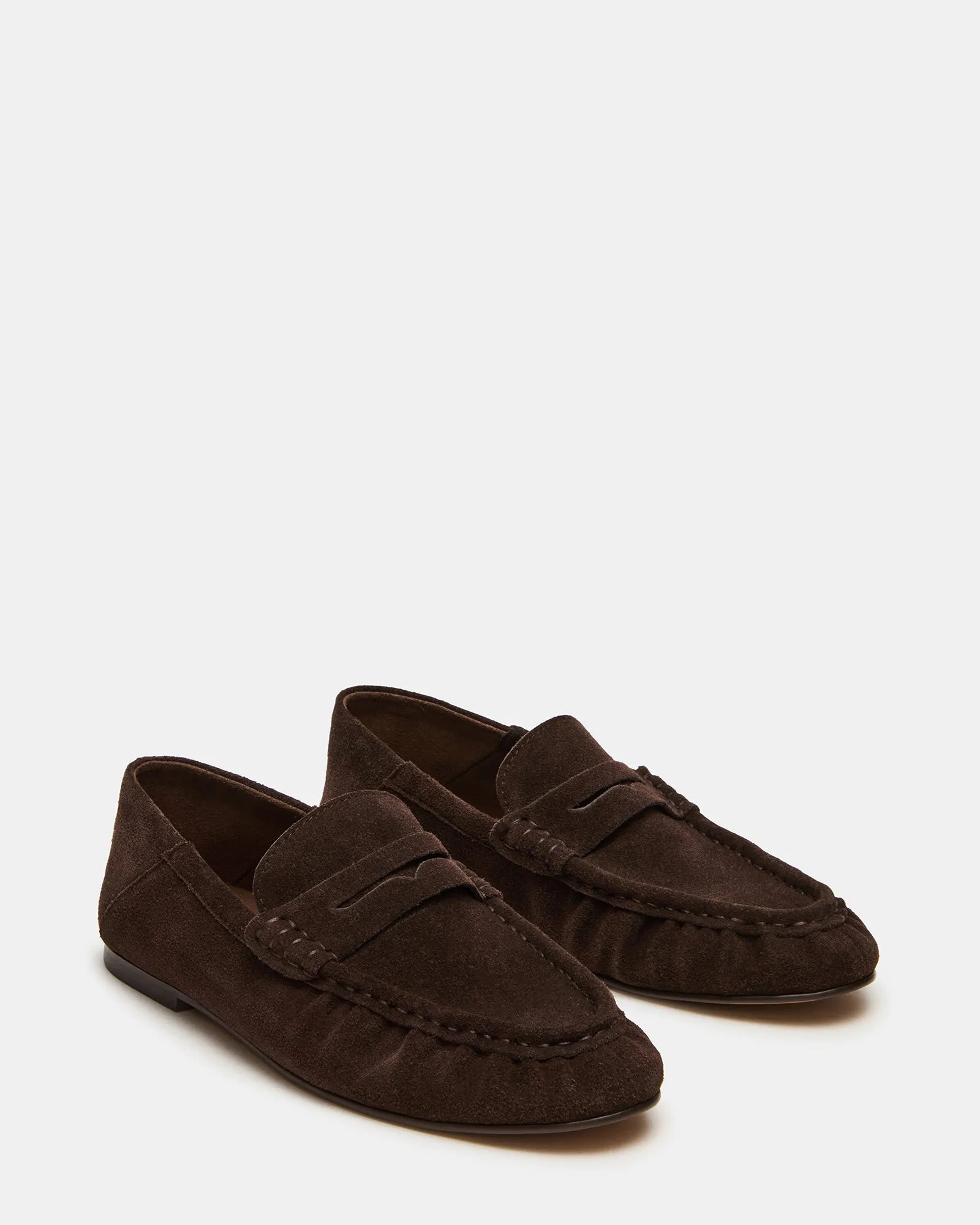 Pants To Wear With Loafers ROGER CHOCOLATE BROWN SUEDE
