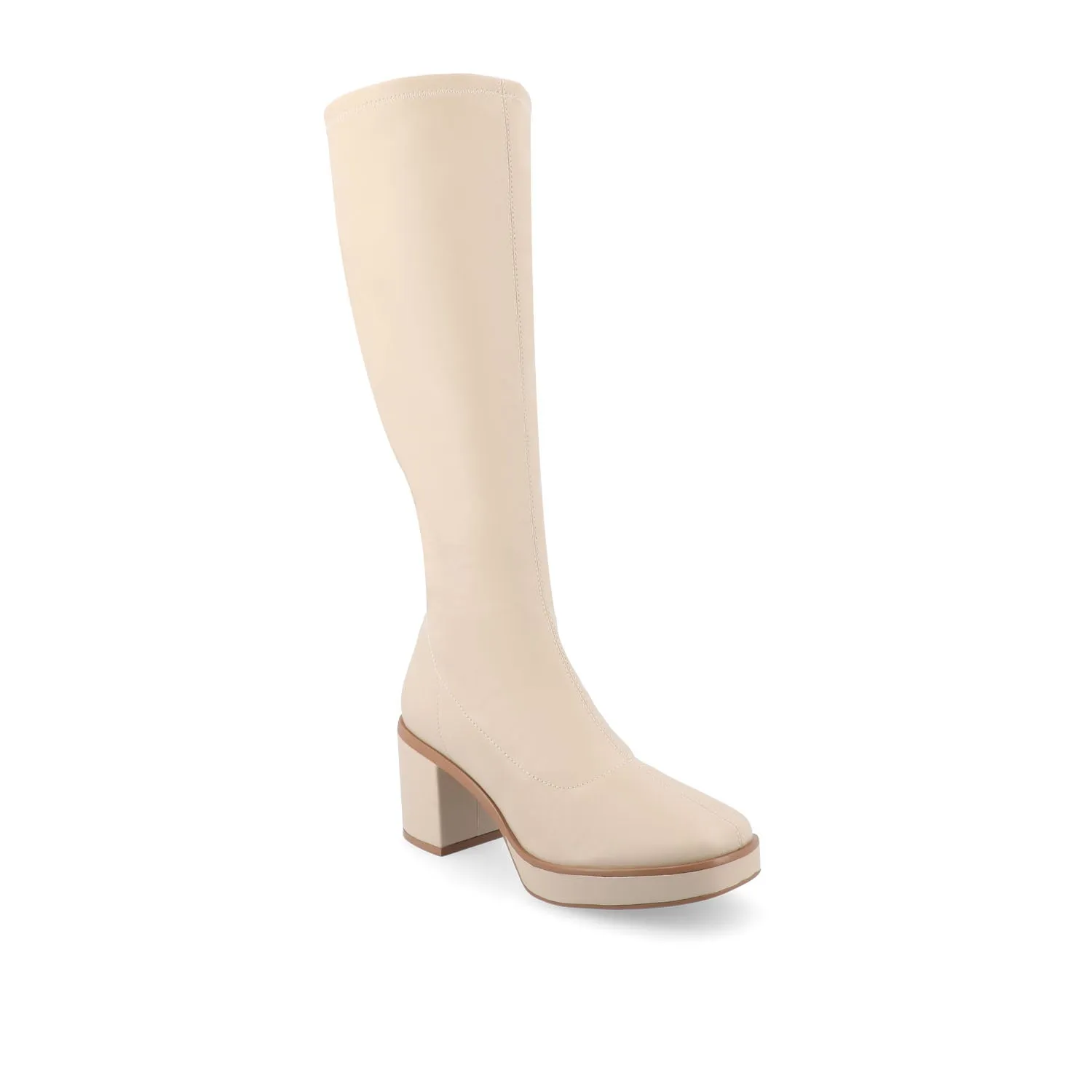 ALONDRA KNEE HIGH BOOTS IN WIDE CALF Wide Width Rubber Boots