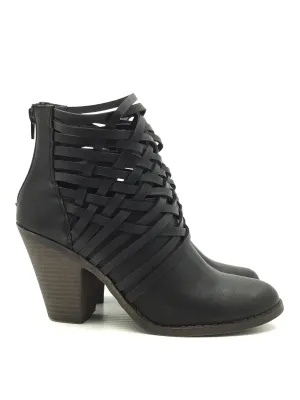 Boots Ankle Heels By Fergalicious  Size: 7.5 Perforated Suede Ankle Boots