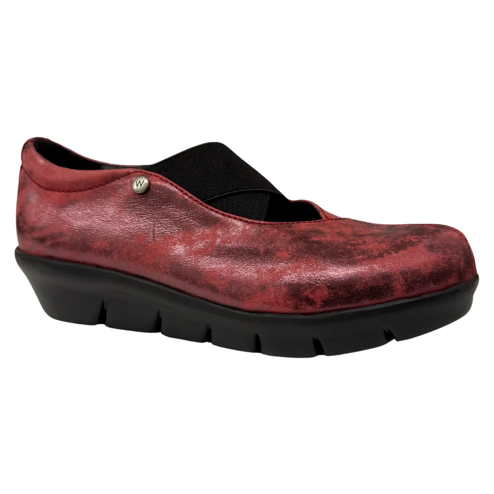 Bear Paw Slip Ons Wolky Cursa Oxblood Amalia Nubuck Shoe (Women's)
