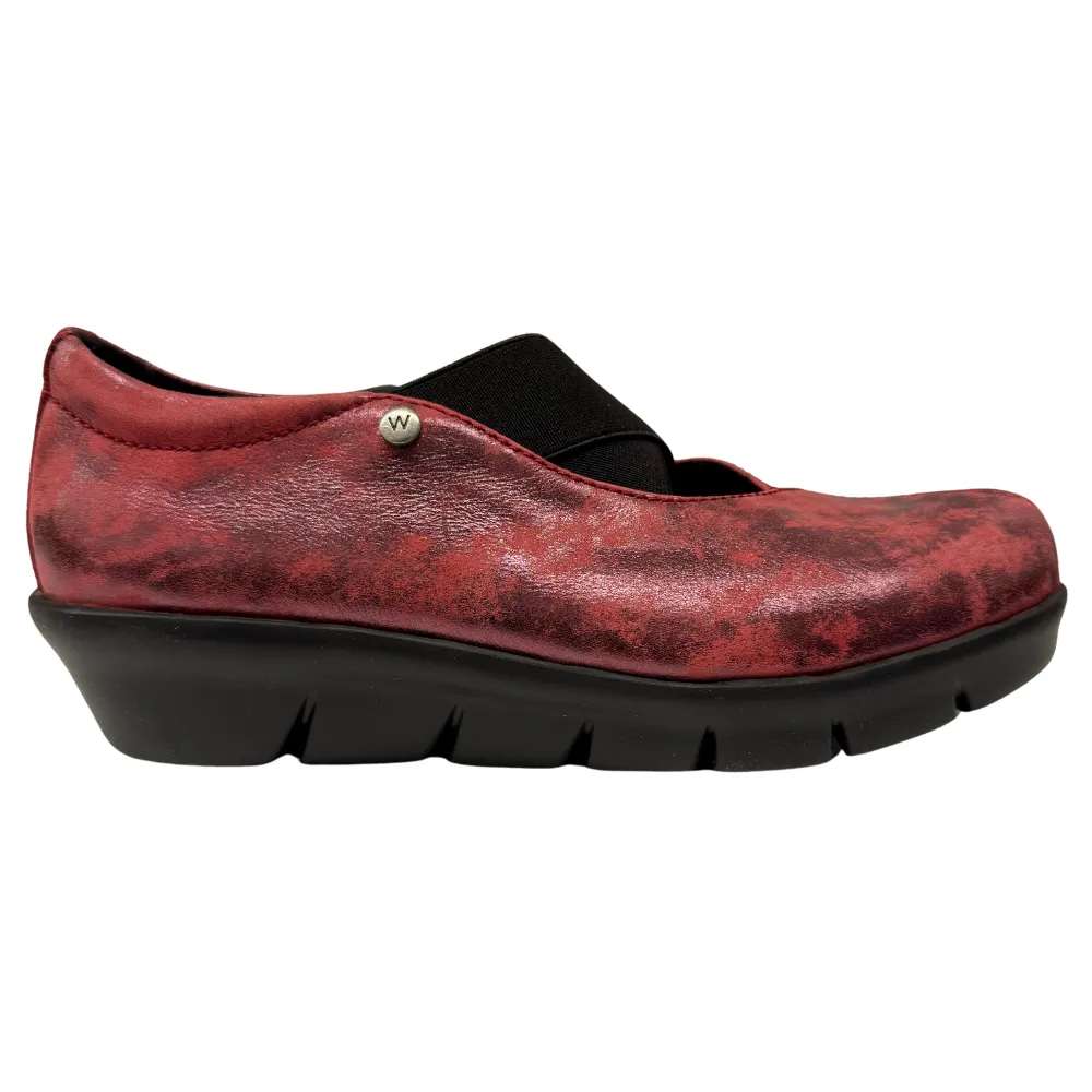 Slip On Slip Ons Slip-on Wolky Cursa Oxblood Amalia Nubuck Shoe (Women's)