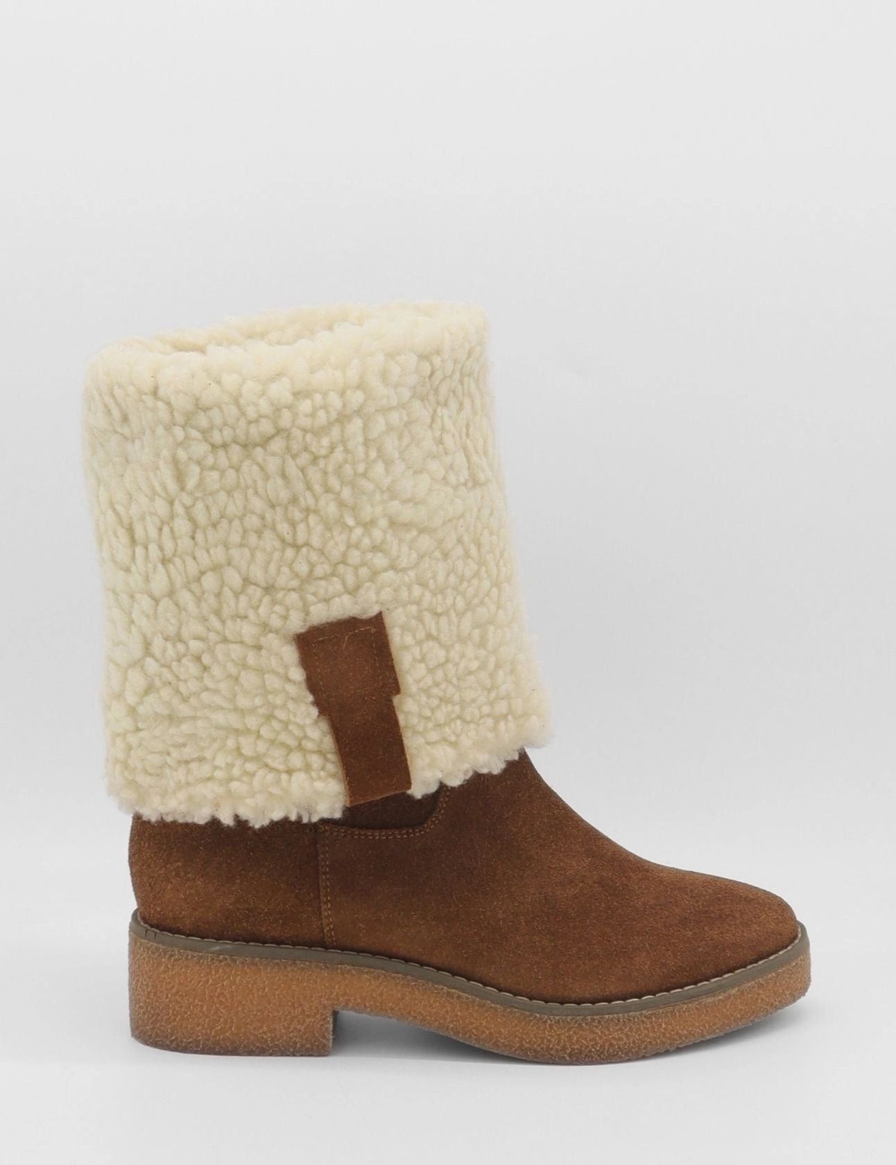 Composite Steel Toe Boots Aspen tall 2-in-1 convertible boots in brown upper suede and shearling lining womens shoes