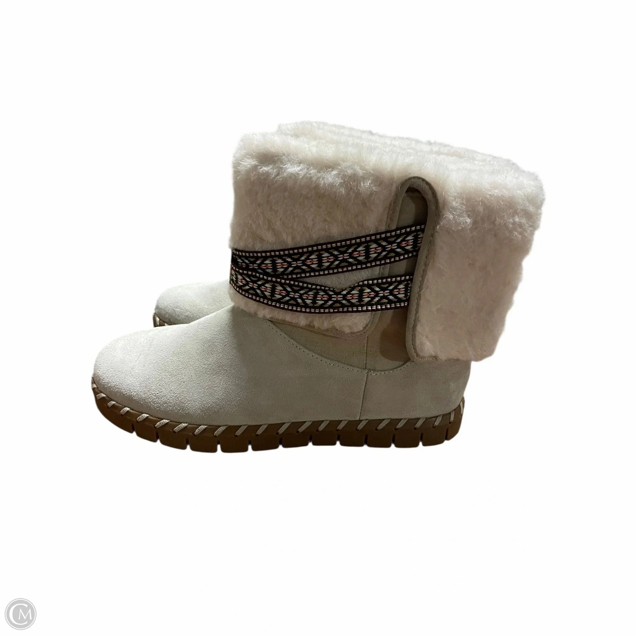 Boots Ankle Flats By Muk Luks In Grey, Size: 9 Ankle Boots Cognac