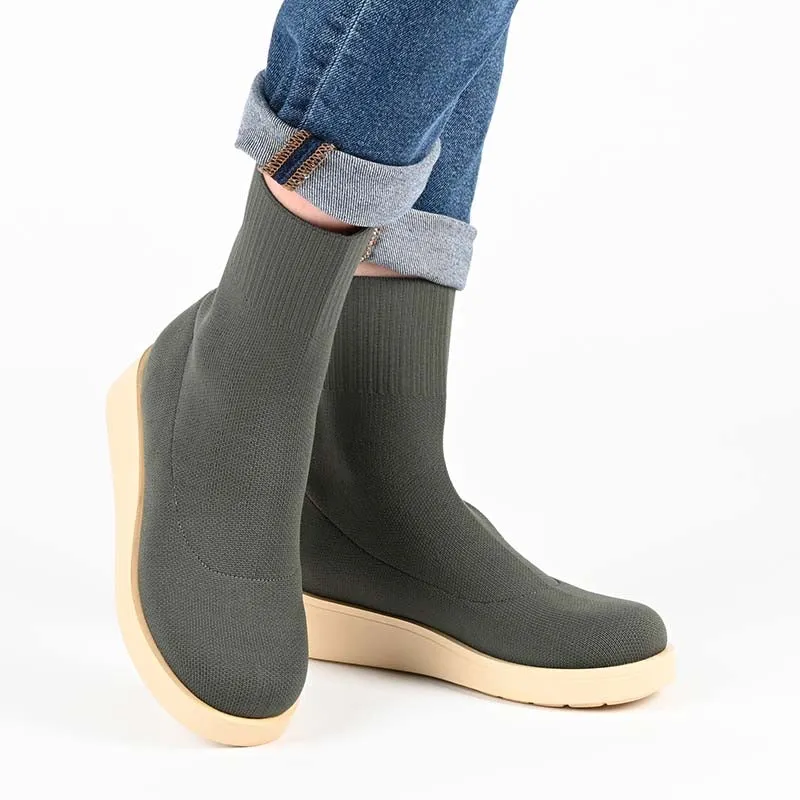 Boots Of Swiftness EBBY PLATFORM SOCK BOOT IN KNIT FABRIC