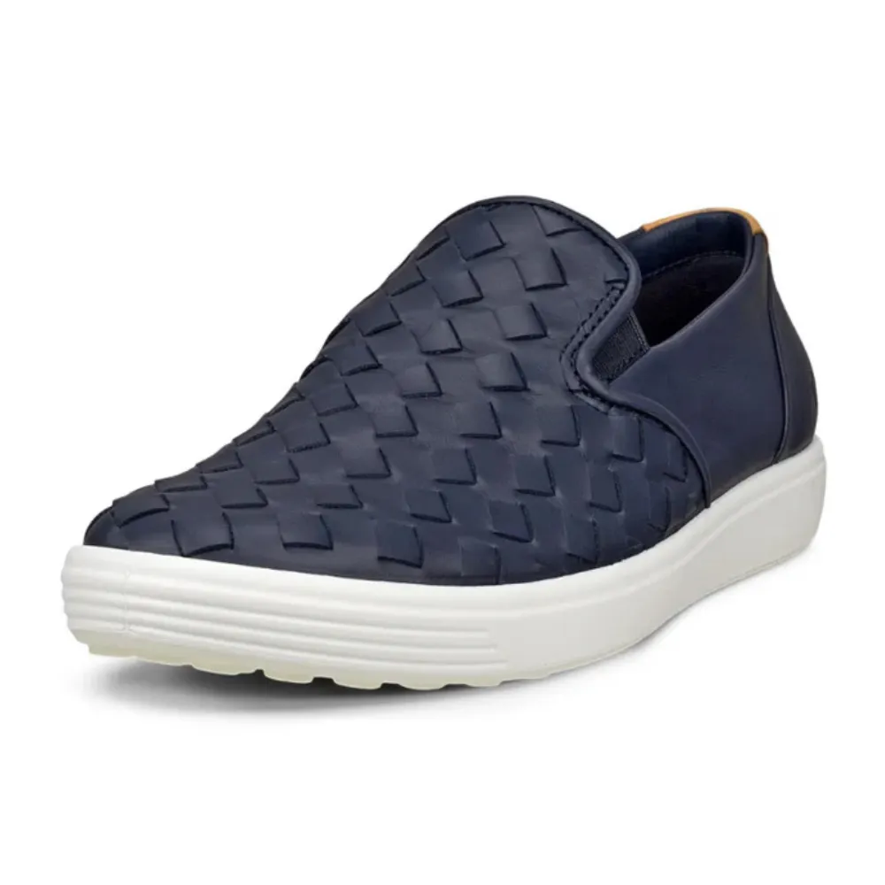 Ecco Soft 7 Woven Marine Leather Slip-On (Women's) Slip On 98