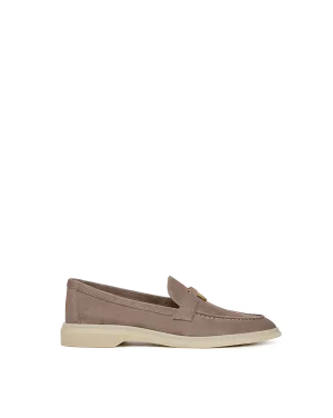 Ailey Suede Loafer Patent Leather Shoes Flats