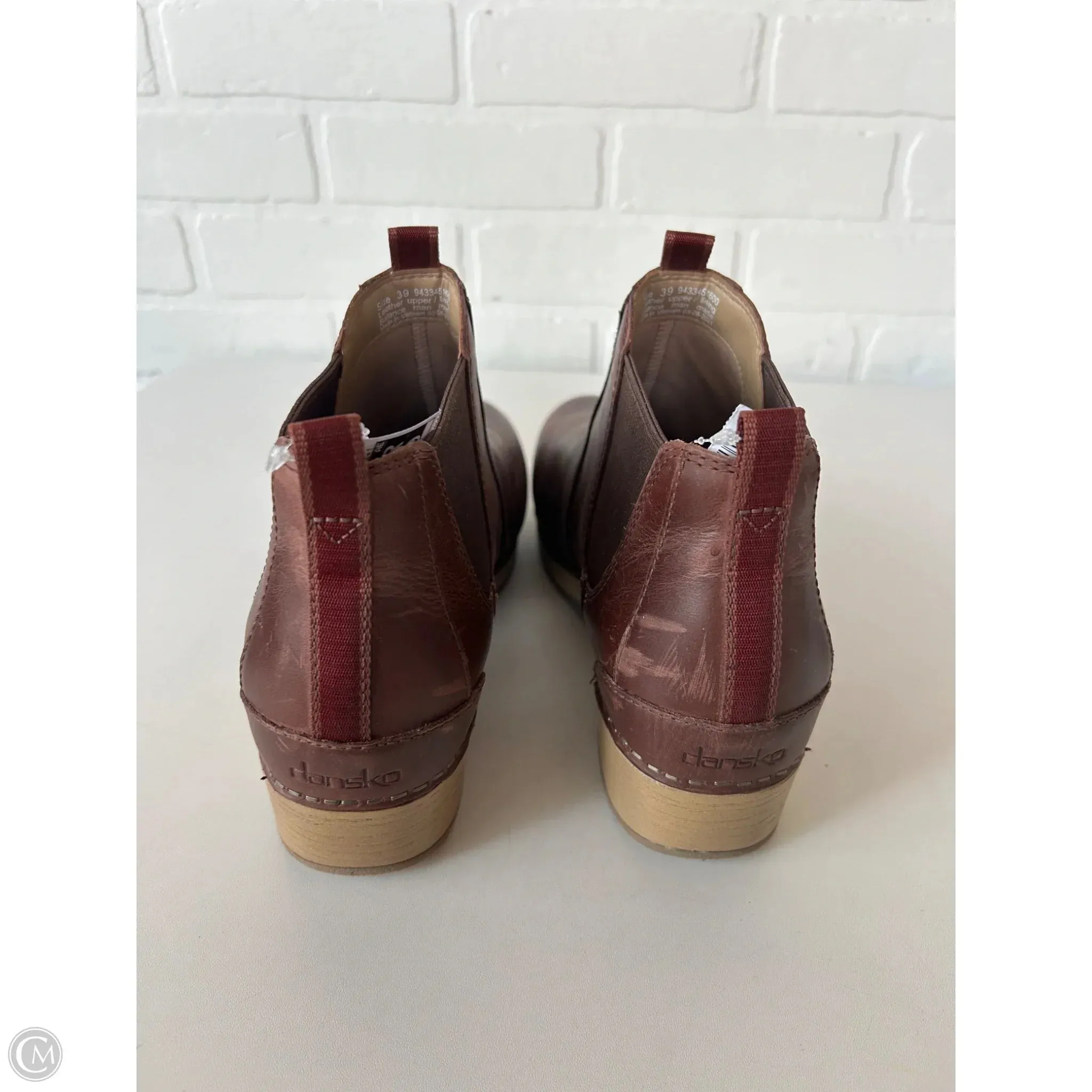 Boots Ankle Heels By Dansko In Brown, Size: 8.5 60s Style Ankle Boots