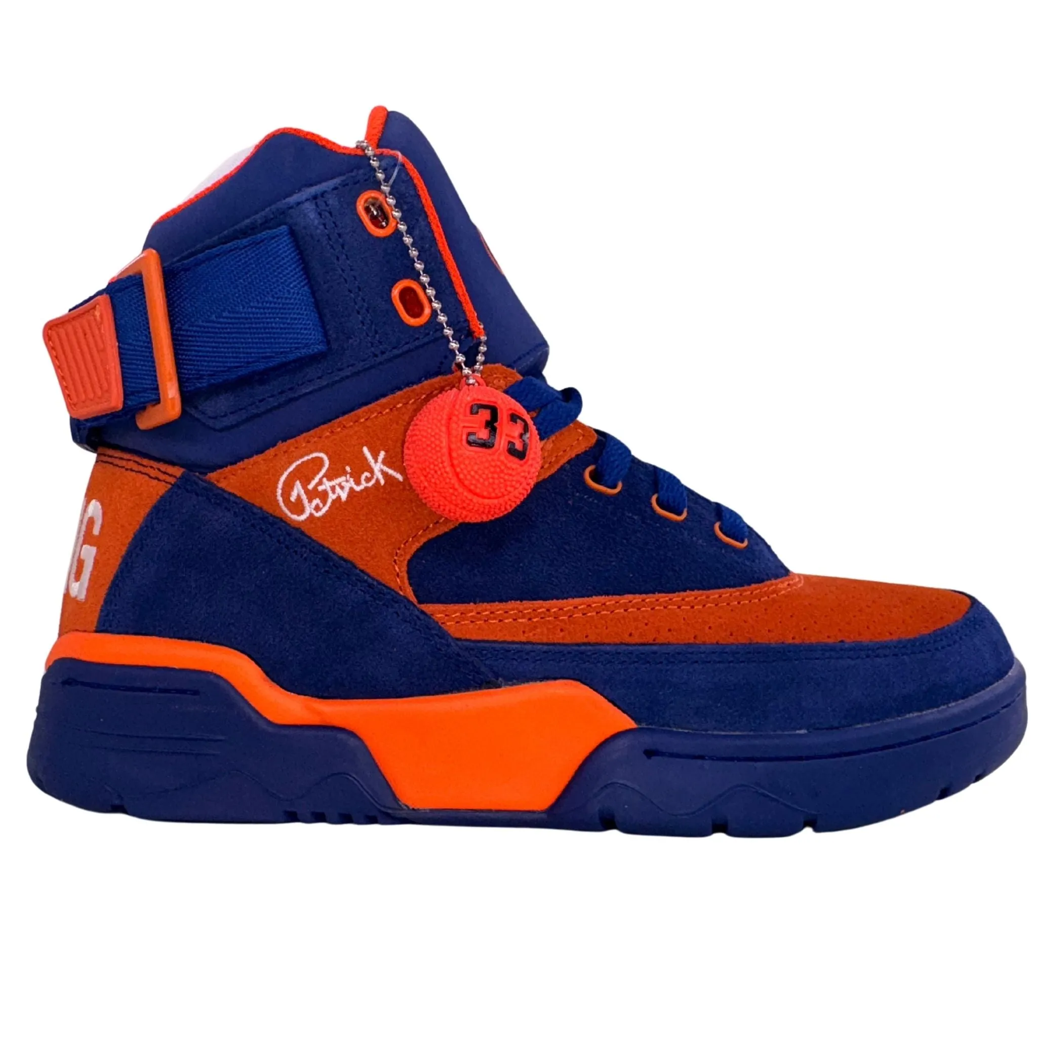Patrick Ewing Athletics Men's 1EW90013-442 33 HI Dazzling Blue Orange Basketball Shoes Derozan Basketball Shoes