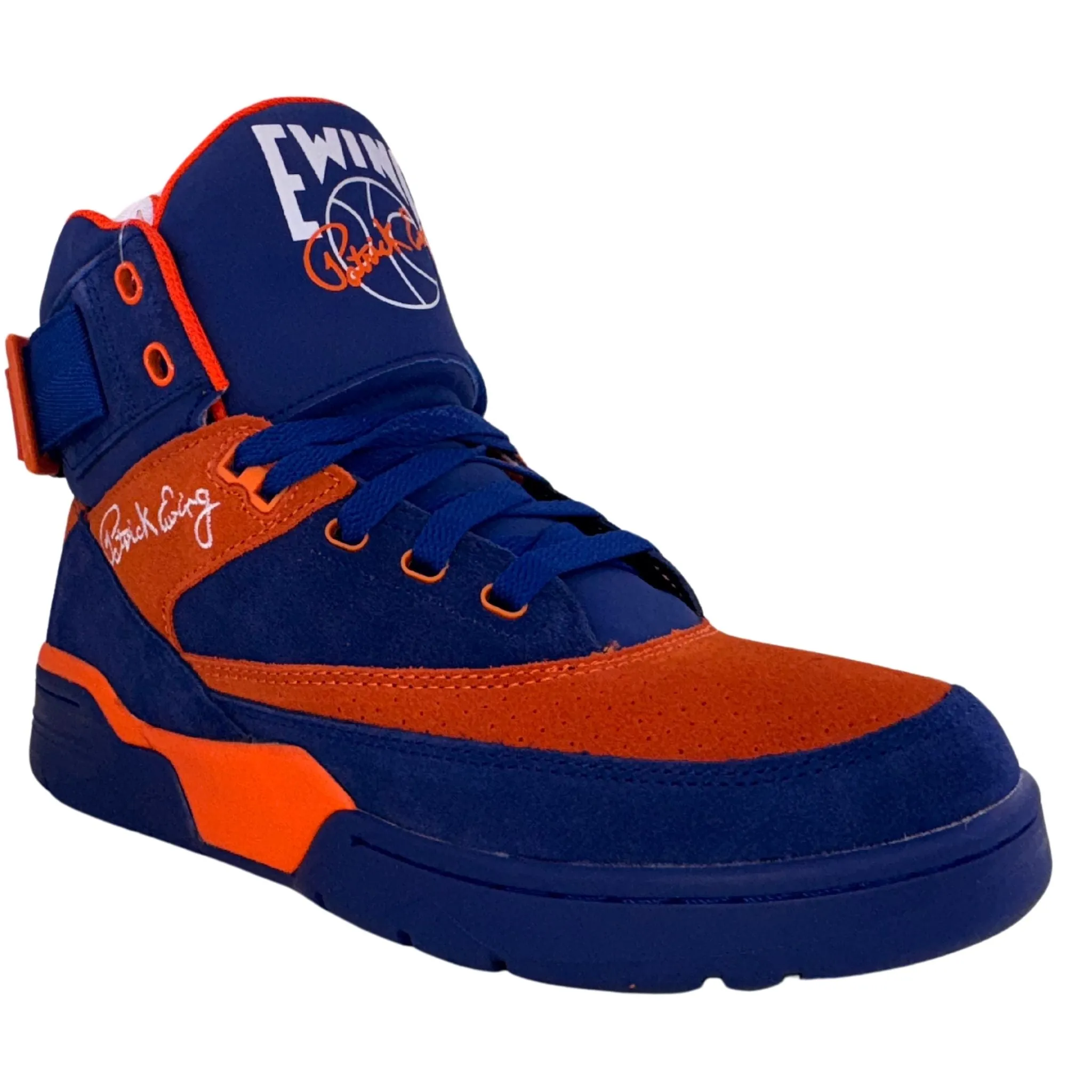 Shawn Marion Basketball Shoes Patrick Ewing Athletics Men's 1EW90013-442 33 HI Dazzling Blue Orange Basketball Shoes