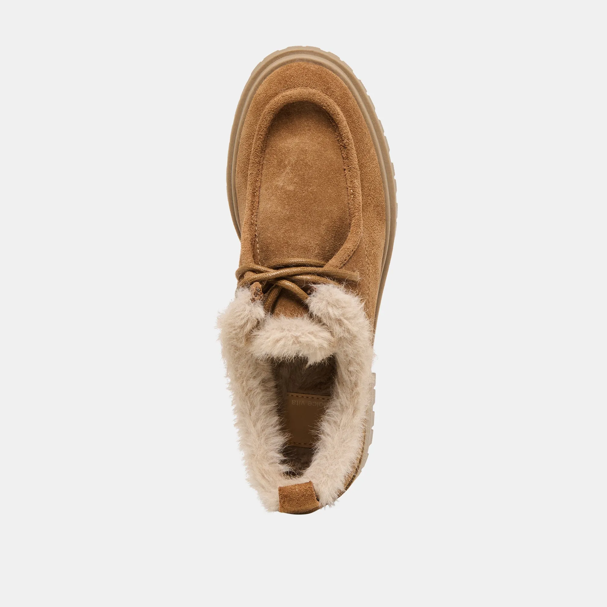 MILZA PLUSH LOAFERS LT BROWN SUEDE Loafers Formal Shoes