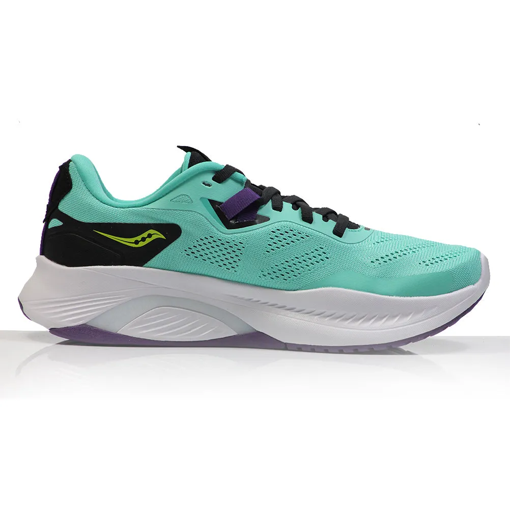 How To Lace Up Running Shoes Saucony Guide 15 Women's Running Shoe - Cool Mint/Acid