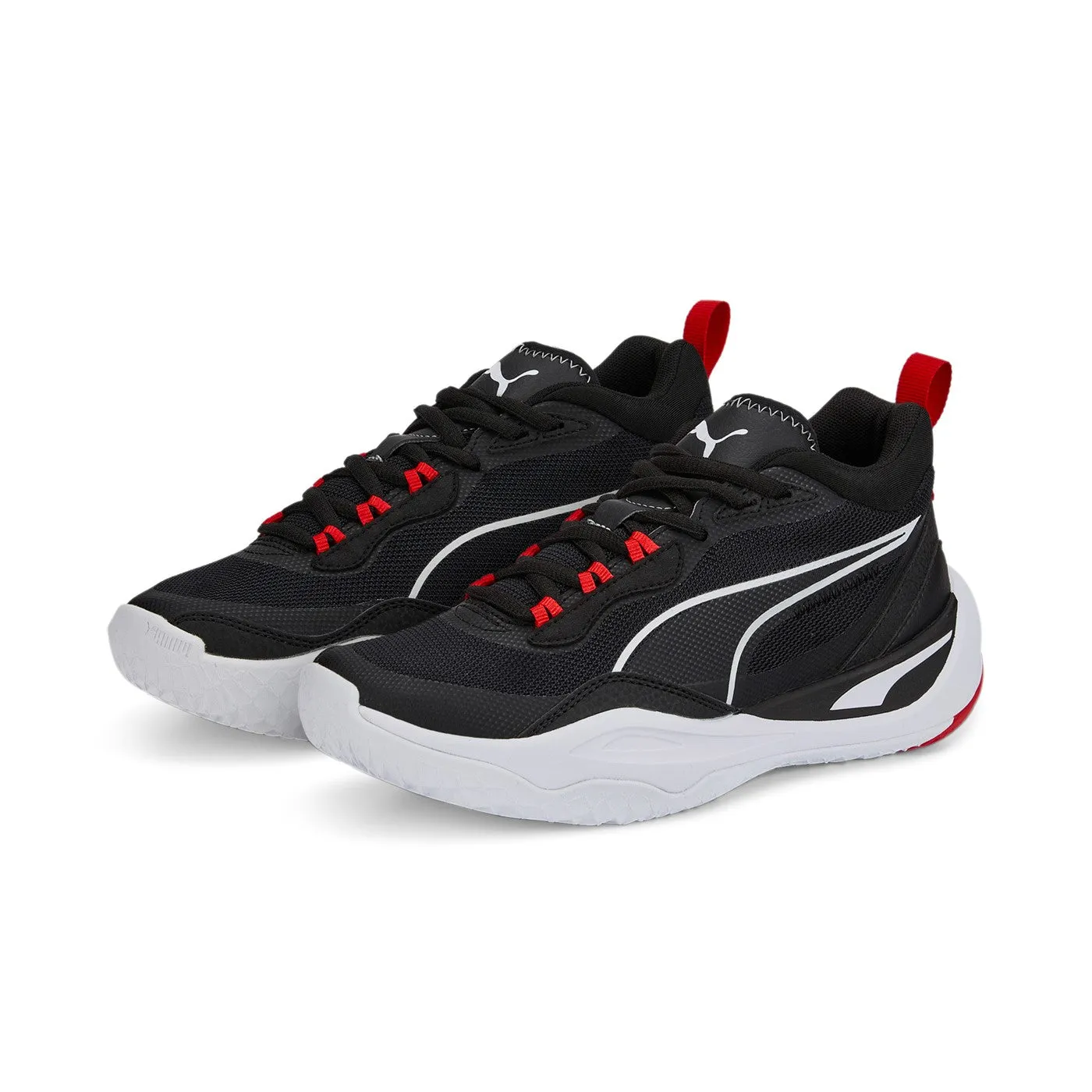 Gucci Slip On Sneakers Sale Puma Scarpa da pallacanestro da ragazzo Playmaker 387353 01 nero-bianco-rosso