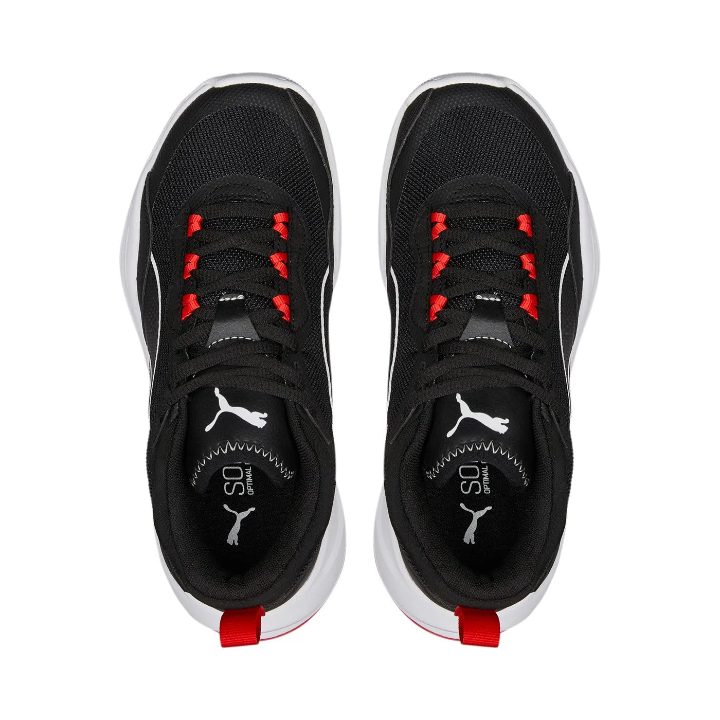 Grand Atlantic Sneakers Puma Scarpa da pallacanestro da ragazzo Playmaker 387353 01 nero-bianco-rosso