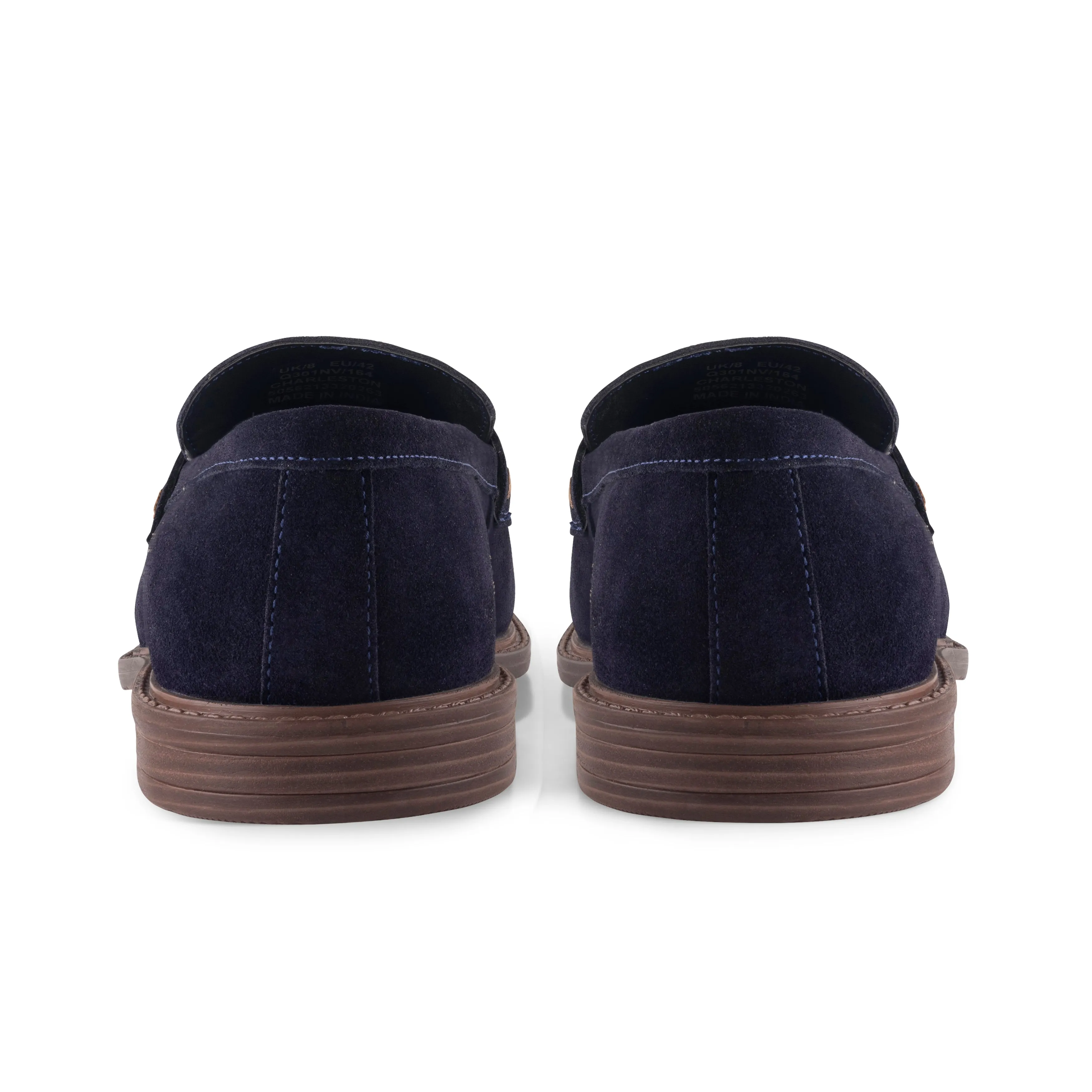 Charleston Suede Leather Tassel Loafers - Navy Miu Miu Bleached Leather Loafers
