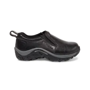 Merrell Boy's Jungle Moc Black Leather Slip On Dupes