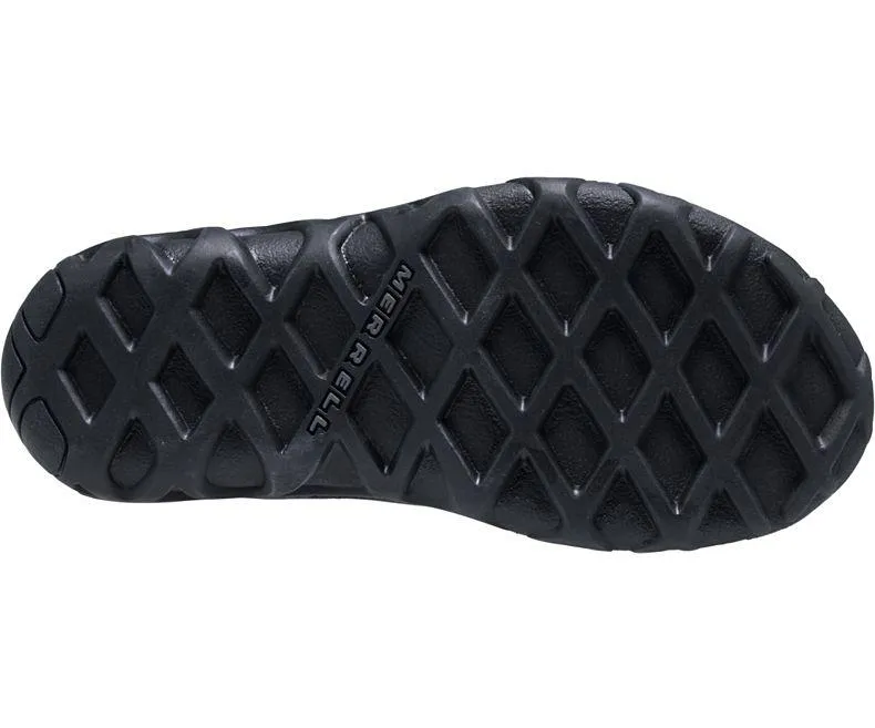 Merrell Boy's Jungle Moc Black Leather Backless Slip On Loafers