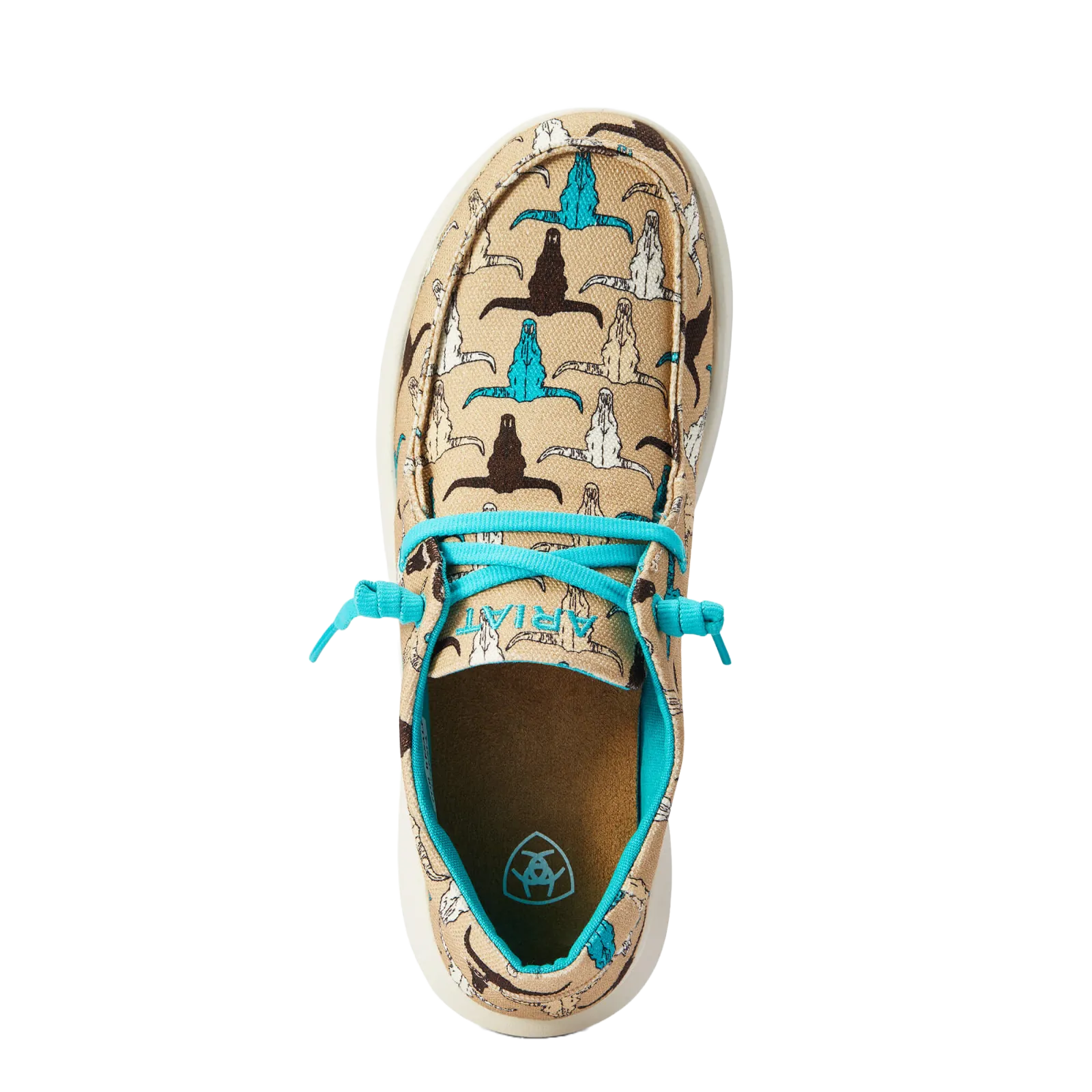 Ariat Ladies Hilo Multi-Color Steerhead Print Shoes 10042517 Cute Nike Tennis Shoes