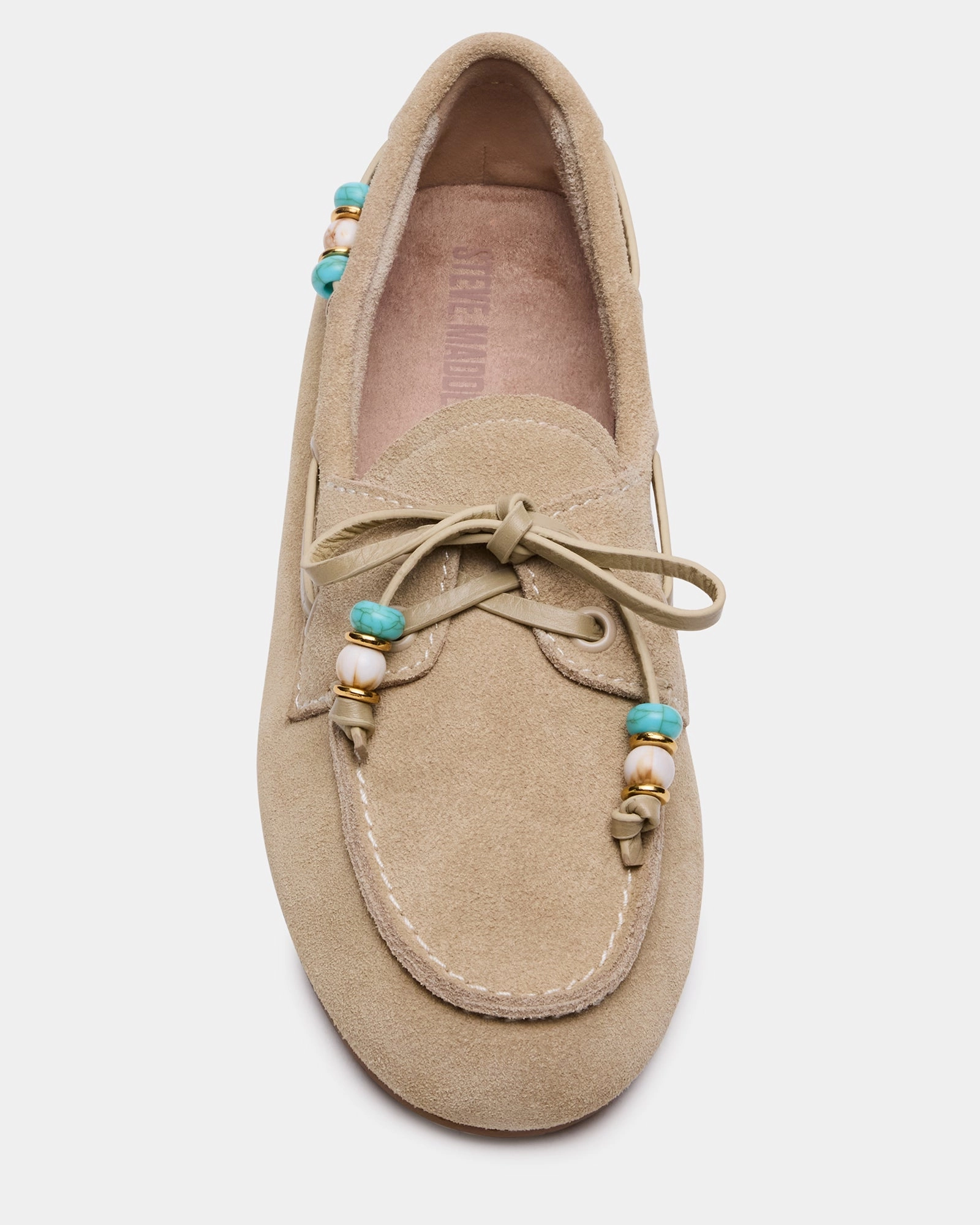 Zagreb Leather Loafers SAG BEADS SAND SUEDE