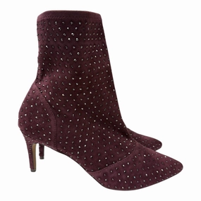 Boots Ankle Heels By Charles David In Purple, Size:10 Skechers Ankle Boots