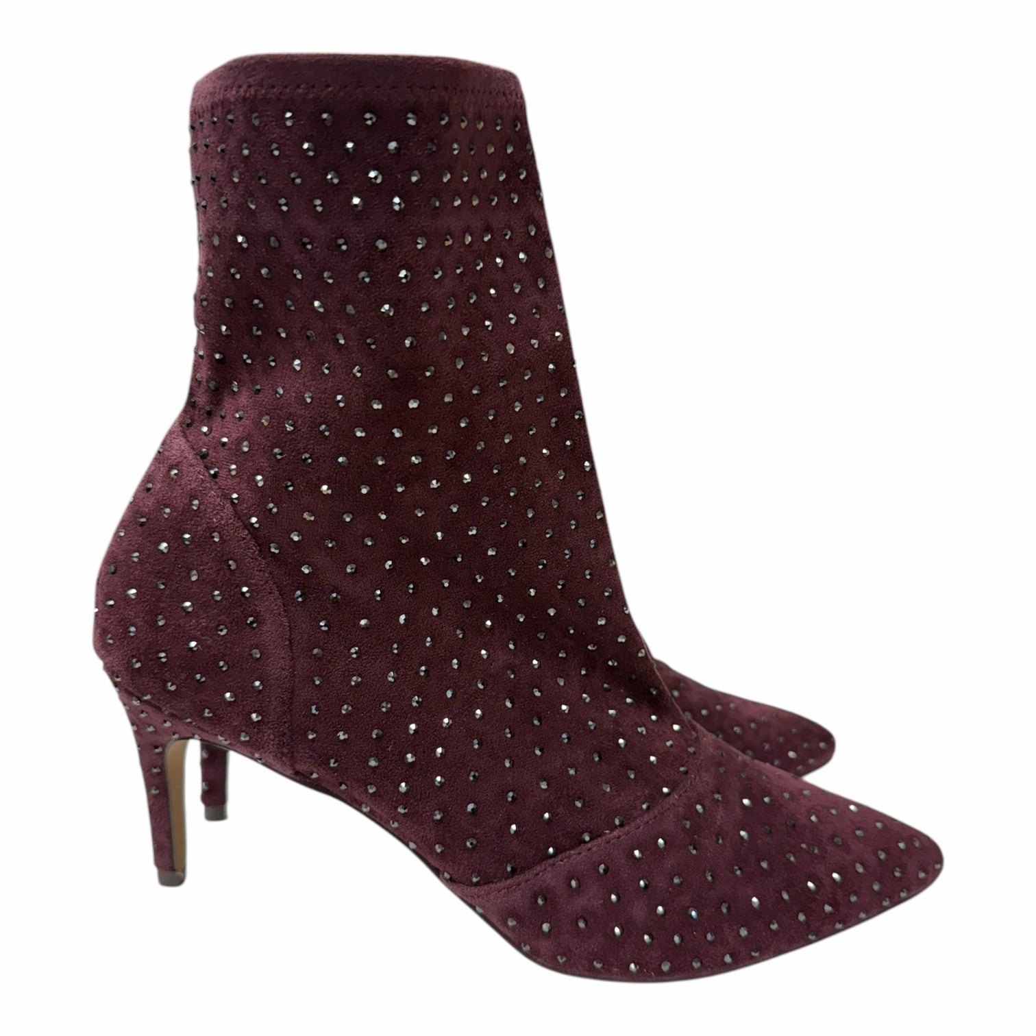 Warmest Ankle Boots Boots Ankle Heels By Charles David In Purple, Size:10