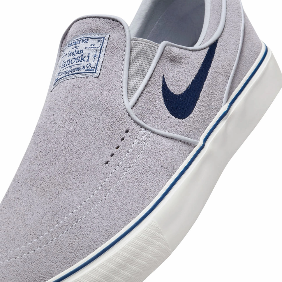 Laceless Slip On Shoes Nike SB Janoski Slip  Wolf Grey Shoes