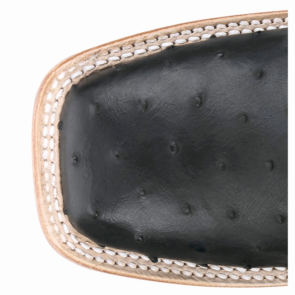 Jw Anderson Cat Boots Moseley 11 Inch Full Quill Ostrich Square Toe Cowboy Boots