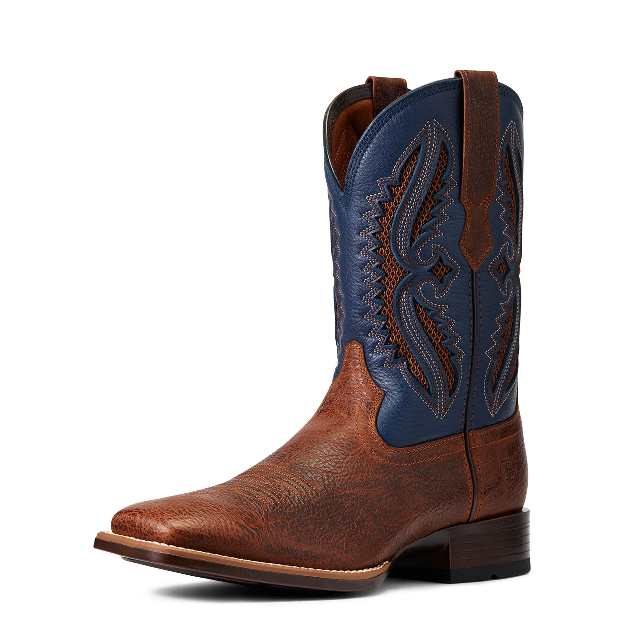 Heritage Boots Texas Ariat Men's VentTEK 360 Rowder Tan & Blue Boots 10040238