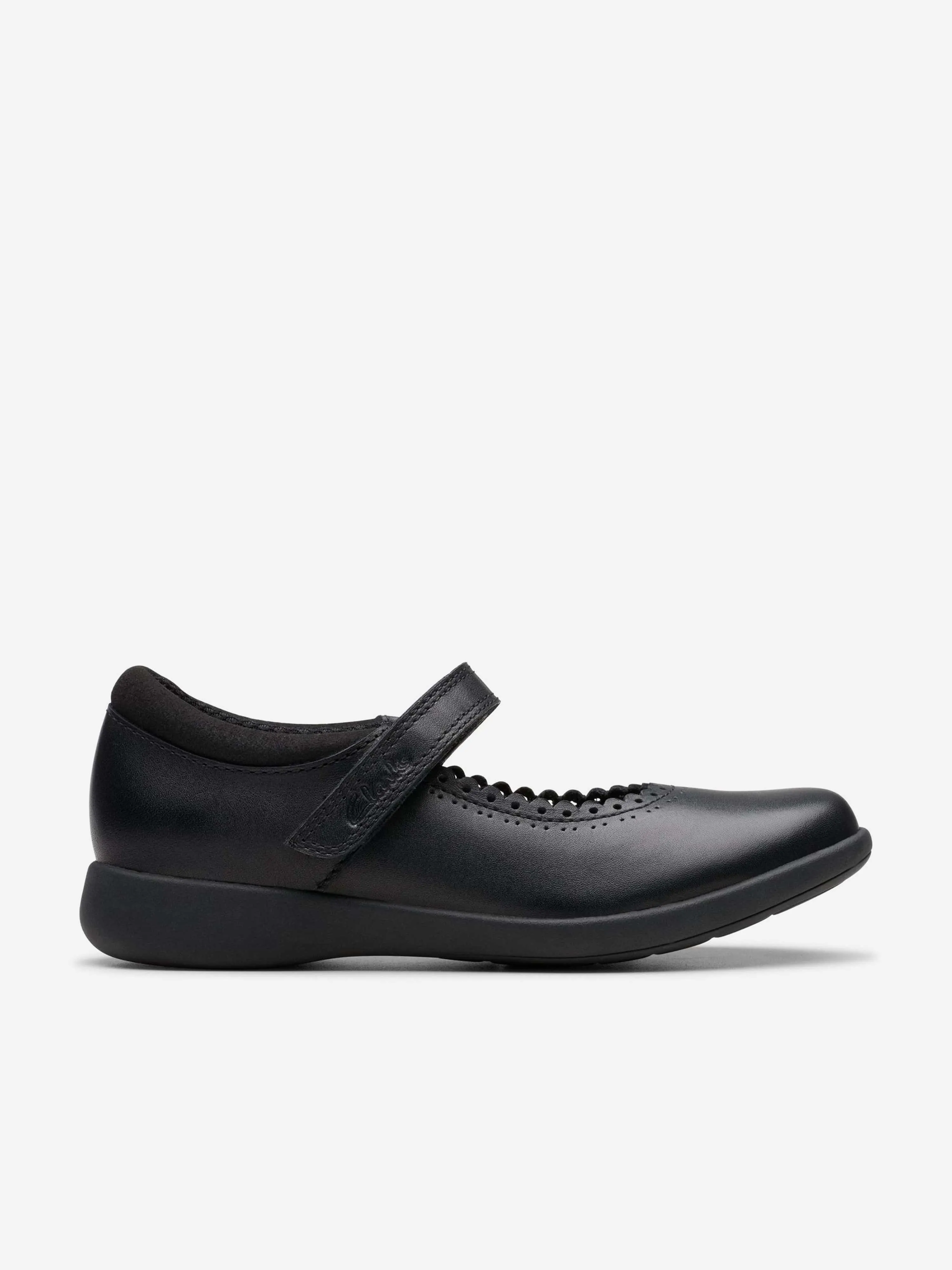 Alden Loafers Clarks Girls Leather Etch Pure Shoes in Black