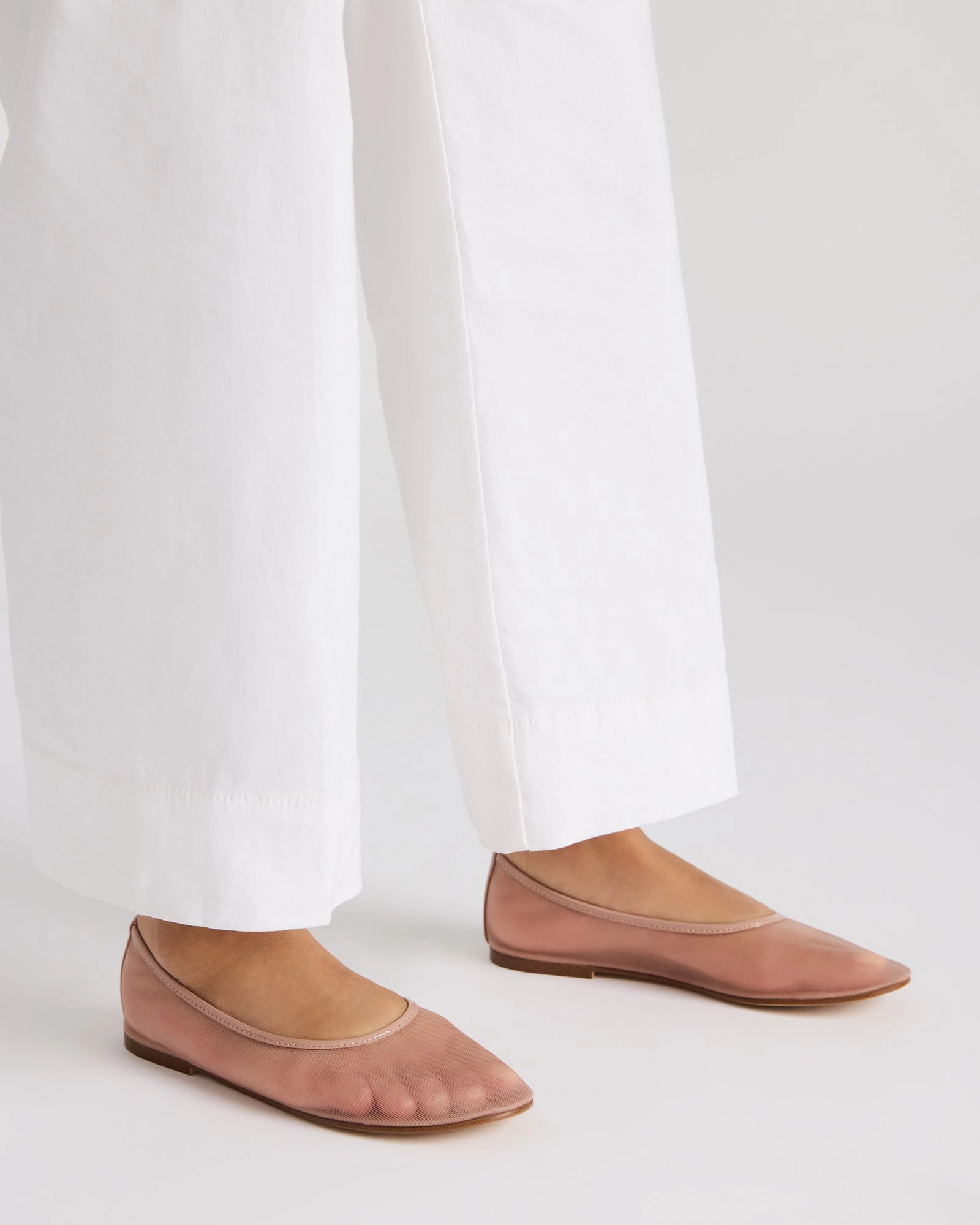 Triangle-logo Slip-on Loafers MEADOW BLUSH