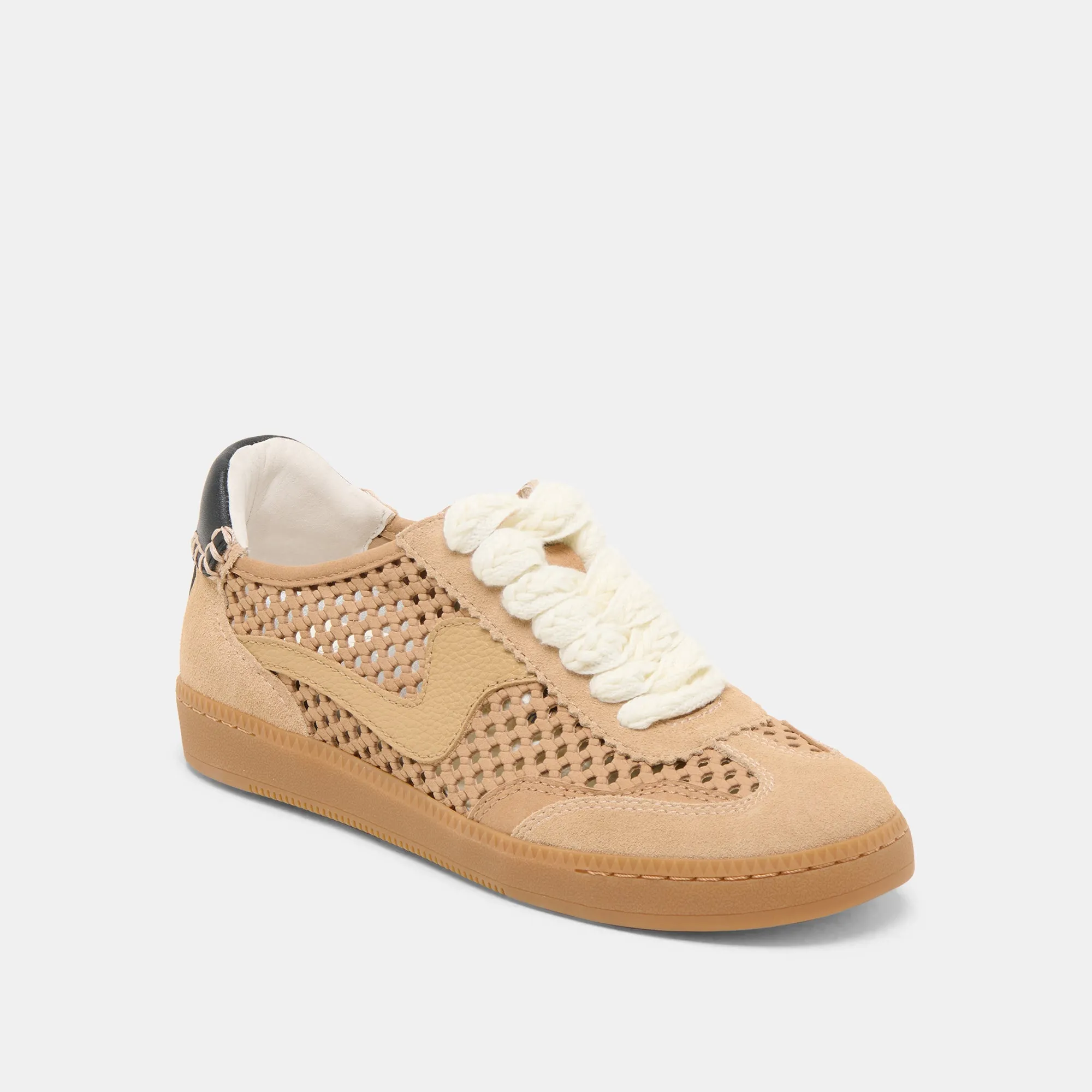 Yeezee Sneakers NOTICE SNEAKERS BAMBOO PERFORATED NUBUCK