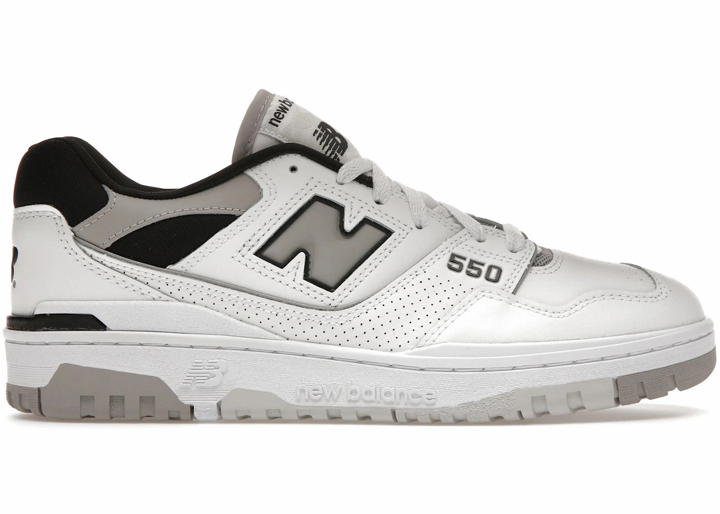Basketball Shoes For $50 New Balance 550 White Concrete Black