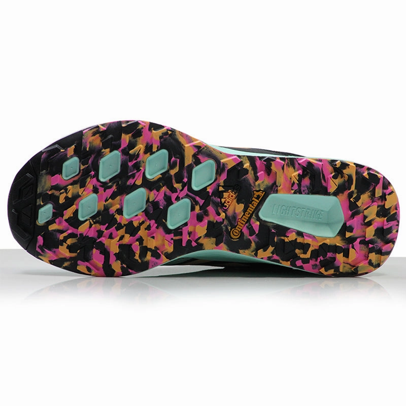 adidas Terrex Two Flow Women's Trail Shoe - Clear Mint/Hazy Orange/Screaming Pink Budget Trail Running Shoes