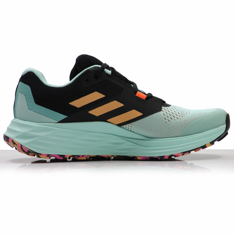 Clifton 9 Gtx Running Shoes adidas Terrex Two Flow Women's Trail Shoe - Clear Mint/Hazy Orange/Screaming Pink