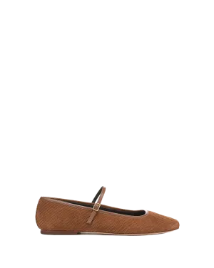 Ellie Corduroy Suede Flat Run Flat Shoes