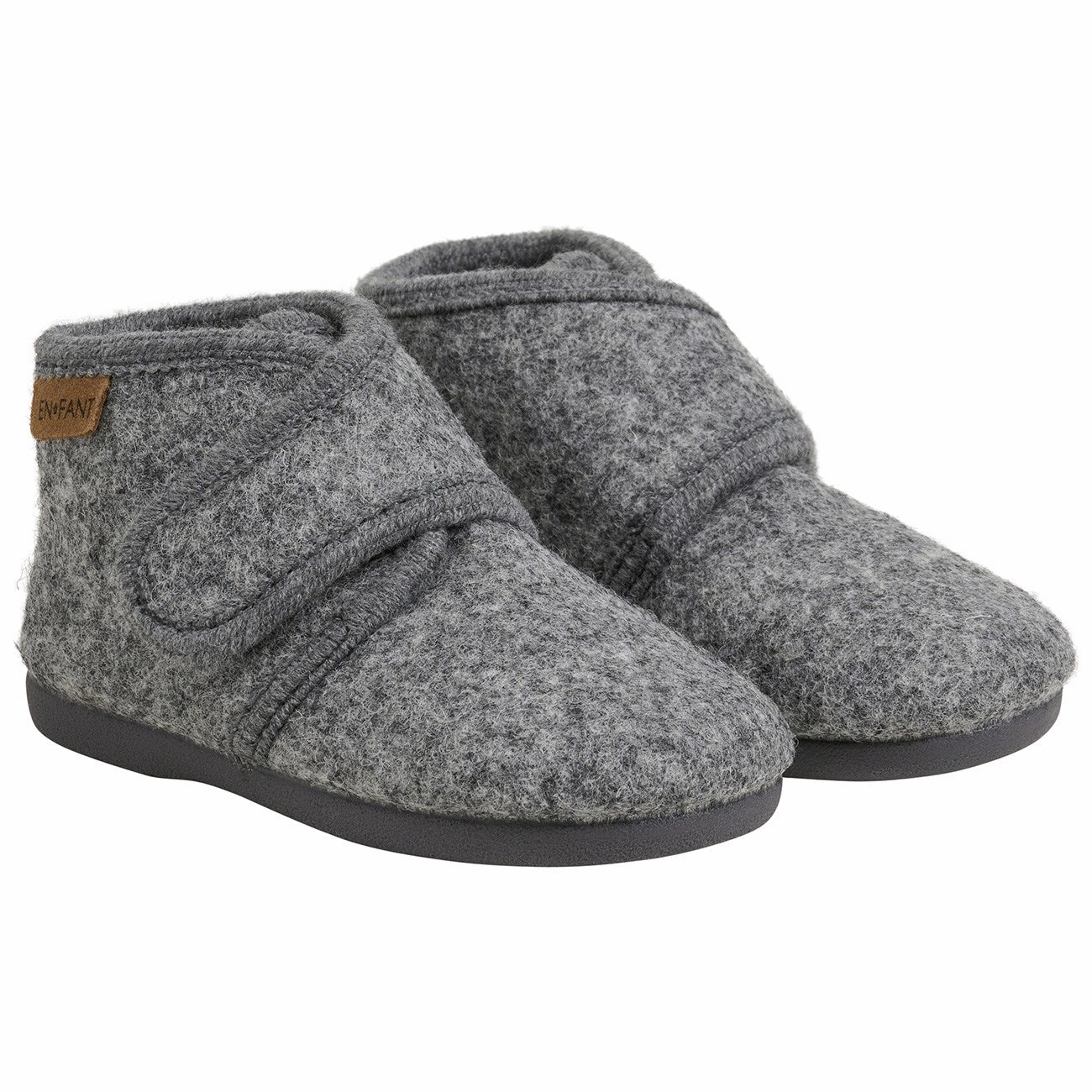 Alligator Cowgirl Boots En Fant Dark Gray Melange Wool Booties Velcro
