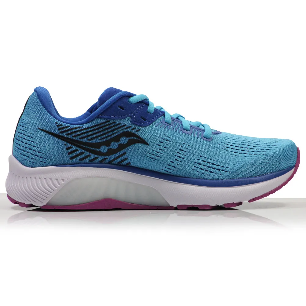 Charged Assert Running Shoe Saucony Guide 14 Women's Running Shoe - Blue Blaze/Berry