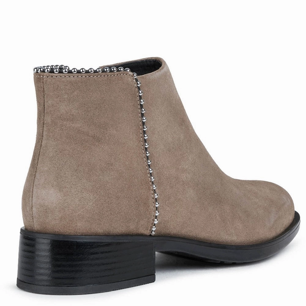 Geox Resia Zip Up Boots Pointed High Heel Ankle Boots